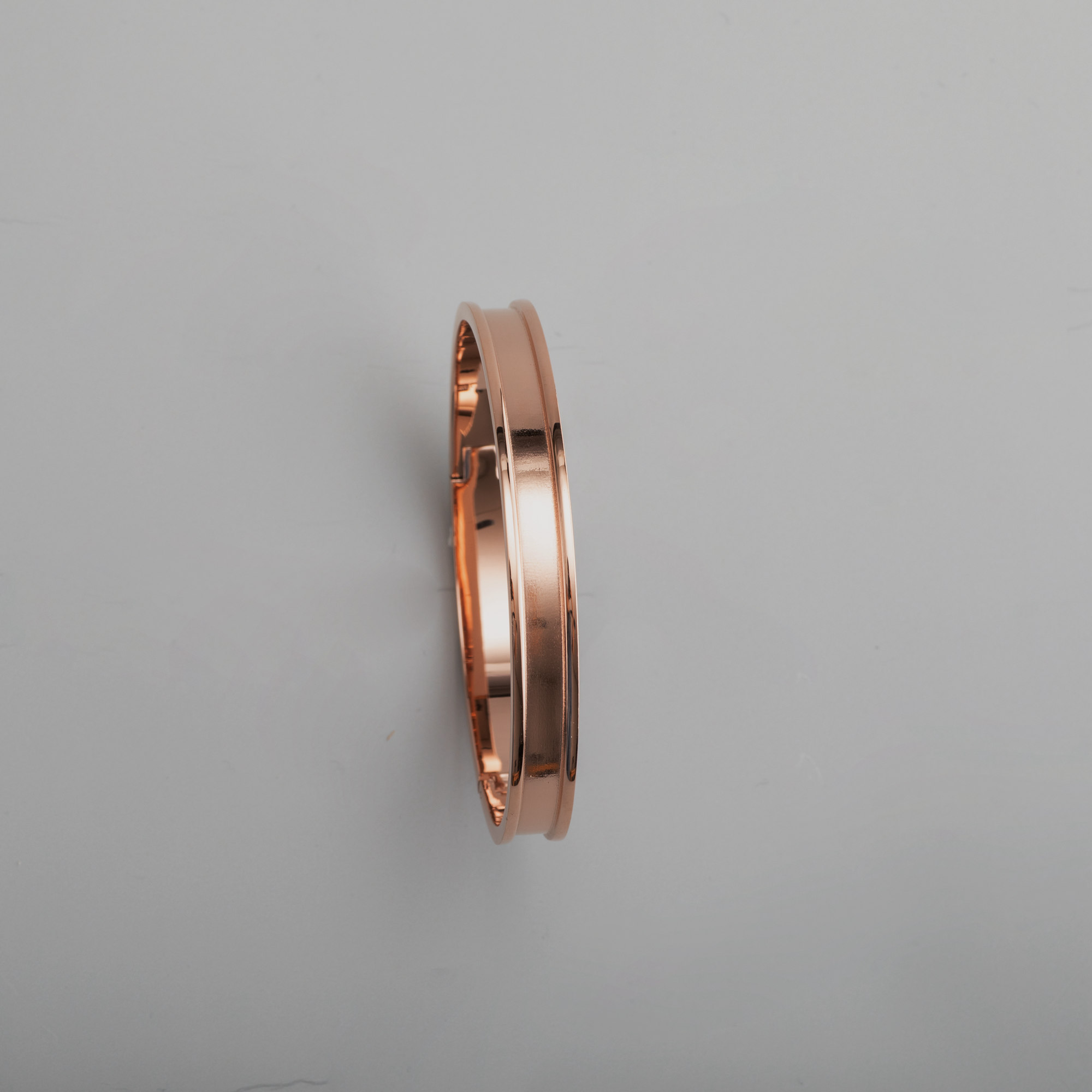 1Pcs 5MM Channel 1MM Depth Stainless Steel Gold Rose Gold Plated DIY Bracelet Bangle Settings for Leather 63MM Diameter 1900218 - Click Image to Close